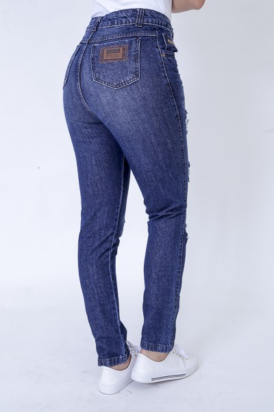 Calça Jeans Cintura Alta feminina - Rosa Shock Jeans