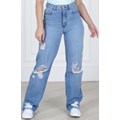 Calça Jeans Wide Leg Cintura Alta 0851.8