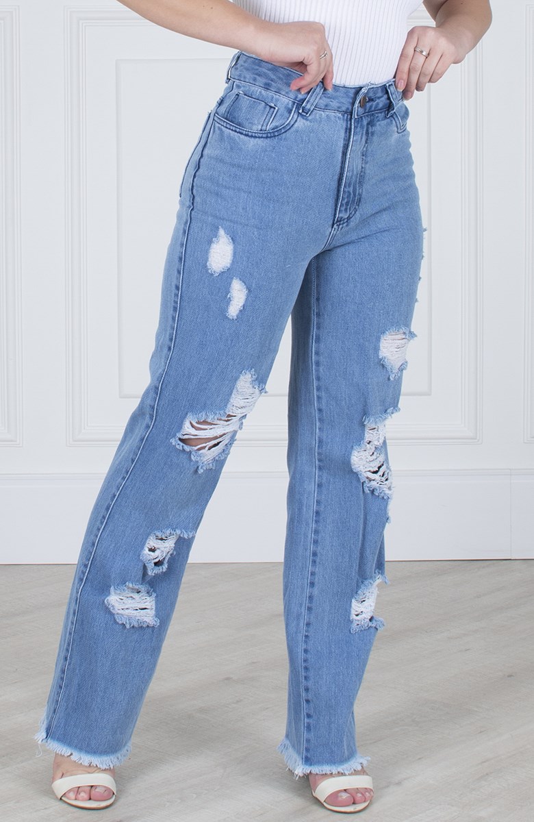 Selvagem Cintura Alta Roxo Calça Jeans Calças Mulheres Namorados Coreano  Largas Calças Jeans De Perna Streetwear Senhora Casual Calças De Brim  Frouxas De $249,73